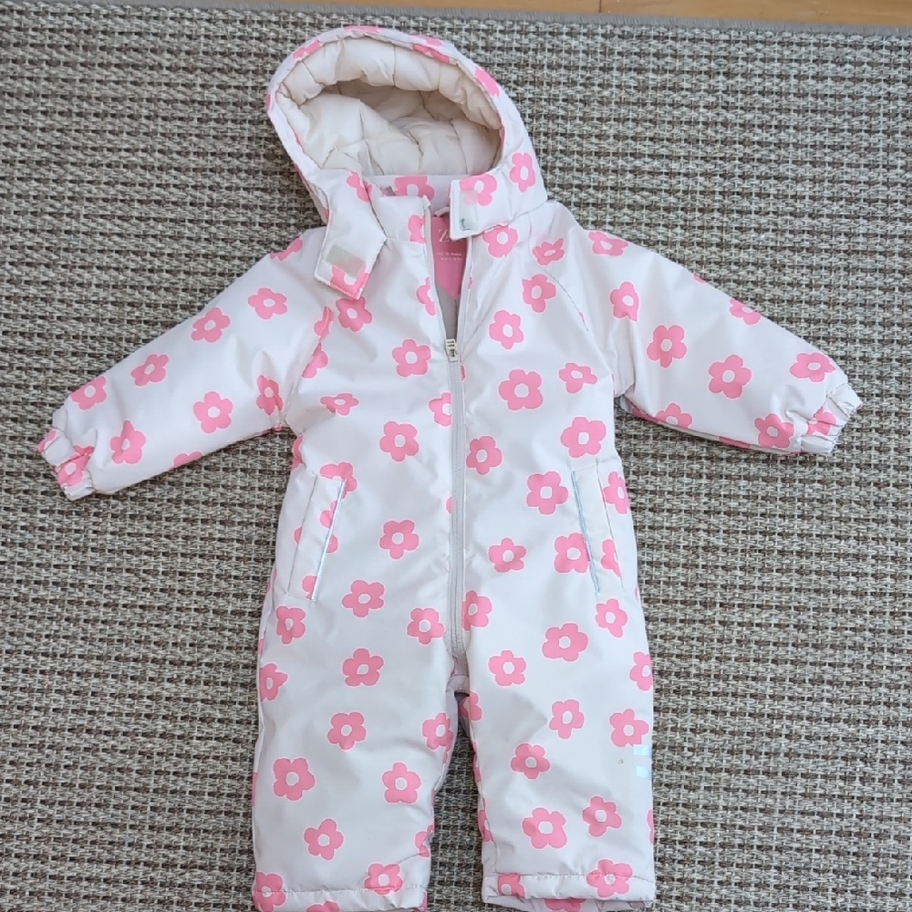 Zara Pink Floral Kids Jacket